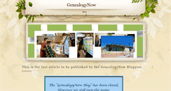 Desktop Screenshot of genealogynow.org